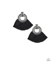 Load image into Gallery viewer, I Am Spartacus - Black - Fringe - Post Earrings