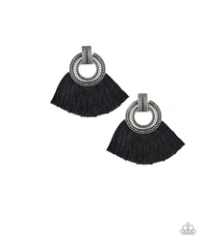 I Am Spartacus - Black - Fringe - Post Earrings