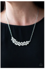 Load image into Gallery viewer, Special Treatment - White Rhinestones Pendant - Silver Necklace