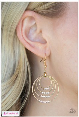 Sparkle Spectrum - Gold Earrings