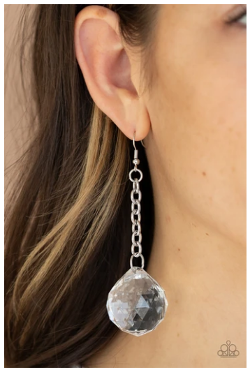 Spellbound Shimmer - White Earrings