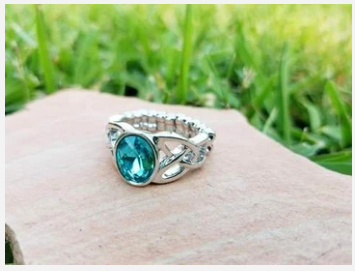 SHIMMER SPLASH - BLUE RING