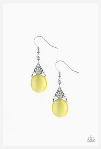 Spring Dew-Yellow Earrings