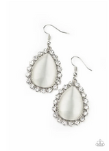 Load image into Gallery viewer, TEARDROP TRENDSETTER - WHITE EARRINGS