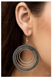 Totally Textured - Silver Earrings