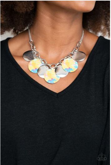 Tie Dye Drama - Yellow Necklace