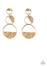 Load image into Gallery viewer, Triple Trifecta - Gold Earrings