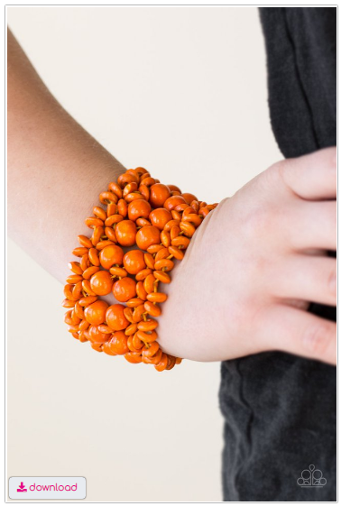 Tropical Bliss - Orange Bracelet