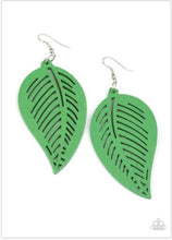 Load image into Gallery viewer, Tropical Foliage - Green Earrings