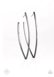 Nothing But Trouble Gunmetal Earrings