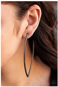Nothing But Trouble Gunmetal Earrings