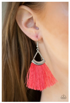 Tassel Tuesdays - orange - Earrings