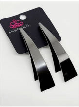 Load image into Gallery viewer, Underestimated Edge - Black Earrings