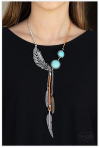 Stay Wild and Free - Blue Multi Necklace