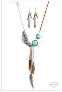 Stay Wild and Free - Blue Multi Necklace