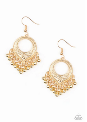 On A Wing And A PRAIRIE - Gold Earrings