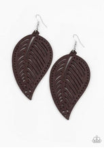 Load image into Gallery viewer, Amazon Zen - Brown Wood Earrings